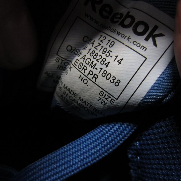 Reebok Sublite Legend Work Athletic Shoes Womens Size 7 Blue Composite Toe NEW - Picture 11 of 14